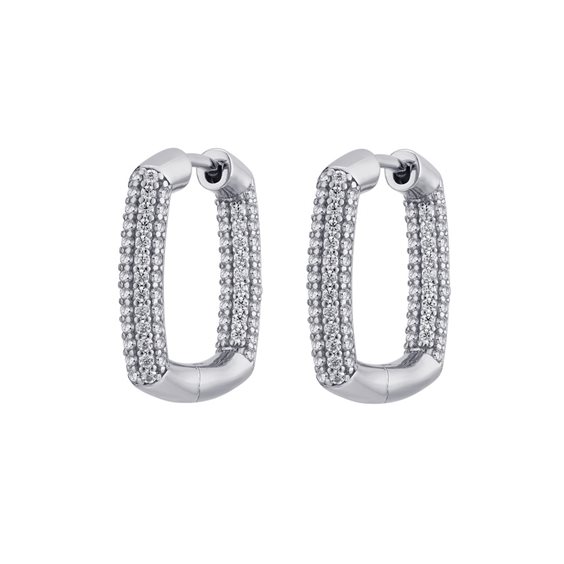 Orecchini Rosato Donna Bianca in Argento Cubic Zirconia RZBI21 - RZBI21